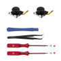 Wigearss Joysticks Analogiques 3D à Effet TMR Anti-dérive pour Switch, Kit d'Outils de Réparation pour Manettes NS Switch/Switch