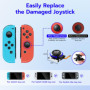Wigearss Joysticks Analogiques 3D à Effet TMR Anti-dérive pour Switch, Kit d'Outils de Réparation pour Manettes NS Switch/Switch