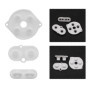 eMagTech Lot de 2 Coussinets en Caoutchouc conducteur pour Boutons de Manette, Blanc, pièce de Rechange Compatible avec Manette 