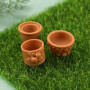eMagTech 2 Ensemble de 14pcs Pot de Fleur pour Maison de Poupée Miniature Plante Pots en Terre Cuite Simulation Bonsaï Pot Fée J