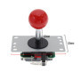 eMagTech 2 Pcs 5 Pin 8 Way Arcade Joystick Remplacement Fighters Joystick Fit pour Arcade Jeu Machines Ball Top Poignée Contrôle