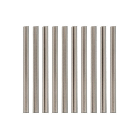 eMagTech 10pcs Lames de Raboteuse Électrique HSS 82mm avec Double Tranchant Remplacement Compatible avec Makita Raboteuses à Mai