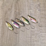 LT Easiyl Lot de 5 Leurres de Pêche Cuillères de Pêche à Paillettes en Métal Simulé Leurre à Paillettes en Métal Leurres de Trui