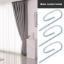SG Store Lot de 100 crochets en métal pour rideaux de porte, rideaux de fenêtre, rideaux de douche, rideaux décoratifs 25 x 10 m