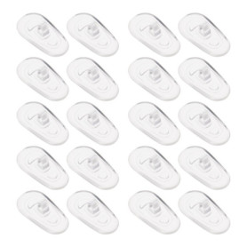 SG Store 10 Paires de Plaquettes de Nez pour Lunettes en Silicone Ovale en Forme de D 7 X 14 Mm Compatible avec Tom Ford les Lun