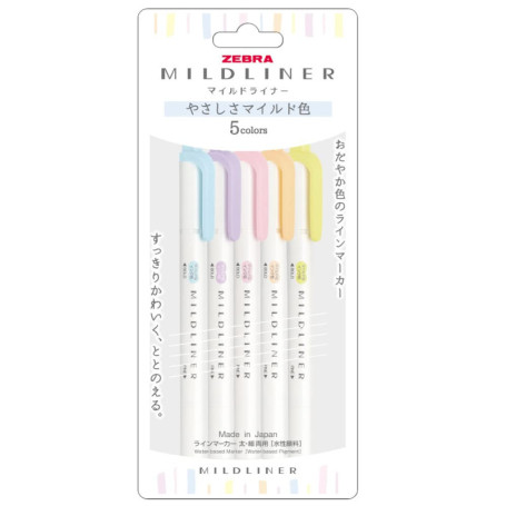 ZEBRA Mildliner WKT7-5C-YC Stylo fluorescent [importation parallèle] (couleur douce et douce)