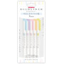 ZEBRA Mildliner WKT7-5C-YC Stylo fluorescent [importation parallèle] (couleur douce et douce)