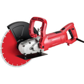 hzexun Scie Circulaire,3200W Scie électrique Avec 4300RPM,Scie à Béton Humide/sec Avec Ligne D'eau Pour Couper Le Granit,La Briq