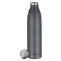 THERMOcafé by THERMOS TC Bottle Bouteille isotherme en acier inoxydable résistant aux boissons gazeuses Gris graphite mat 0,75 l
