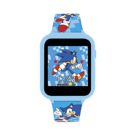 Sonic SNC4055 Montre à Quartz numérique pour garçon avec Bracelet en Silicone, Bleu, Ludique