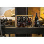 KitchenCraft Industrial Kitchen - Casier à Bouteilles de Vin Vintage, Bois & Métal, Support pour 6 Bouteilles, Style Industriel,
