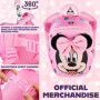 Disney Sac à Dos Minnie - Petit Sac à Dos Fille Crèche Maternelle avec Sangle Anti Perte Détachable