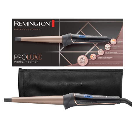 Remington boucleur cheveux [pour grandes boucles 25-38mm & ondulations naturelles] PROluxe Midnight (technologie OPTIheat, régla