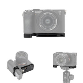 JJC A7CII Poignée Appareil Photo Compartiment de Rangement AirTag Dissimulé Appareil Photo Sony A7CII A7CR, Remplace L'extension