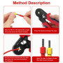 LUZOON Sertissage Embout, Embout de Cablage 1250 Cosses 0,5-10mm² Pince à Sertir Kit Outil de Sertissage à Sertir pour Bornes de
