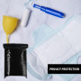 Lot de 100 sacs hygiéniques noirs pour femme