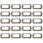 Paquet De 20 Porte-Étiquettes De Porte D'Armoire Avec Vis, Porte-Étiquette En Métal, Porte-Étiquette Rétro, Adapté Aux Armoires,