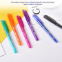 Pen Effaçable De 8 Pièces, Stylo Neutre Créatif, Stylo De Marqueur Multicolore, Stylo À Bille Effacable Multi-Fonction, Bureau E