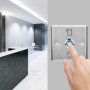 Système de contrôle d'accès, interrupteur lumineux en acier inoxydable, serrure de porte à bouton, serrure de porte de sécurité 