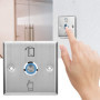 Système de contrôle d'accès, interrupteur lumineux en acier inoxydable, serrure de porte à bouton, serrure de porte de sécurité 