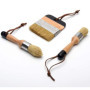 ANCLLO Lot de 3 pinceaux de peinture à la craie et à la cire, pinceaux à poils pour meubles en bois, décoration d'intérieur, y c