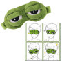 Linian Drôle Oeil de Grenouille Masque des Sommeil, Idéal pour Insomnie et Voyage