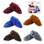 iPobie 5 Paires Couvre-Chaussures, Surchaussures Lavable Tissus Housse Réutilisable Lavable en Flanelle