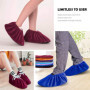 iPobie 5 Paires Couvre-Chaussures, Surchaussures Lavable Tissus Housse Réutilisable Lavable en Flanelle