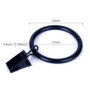 OFKPO Lot de 20 Clips pour Rideaux Clips, Antirouille Anneaux de Rideaux avec Pinces Metal Rideau Clips Crochet - Noir
