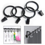 OFKPO Lot de 20 Clips pour Rideaux Clips, Antirouille Anneaux de Rideaux avec Pinces Metal Rideau Clips Crochet - Noir
