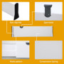 ZHYLUO 4 Separateur Tiroirs, longueur 37,5-54 cm, hauteur 10 cm, Separateur Tiroir, Separateur de Tiroirs Reglable, convient pou