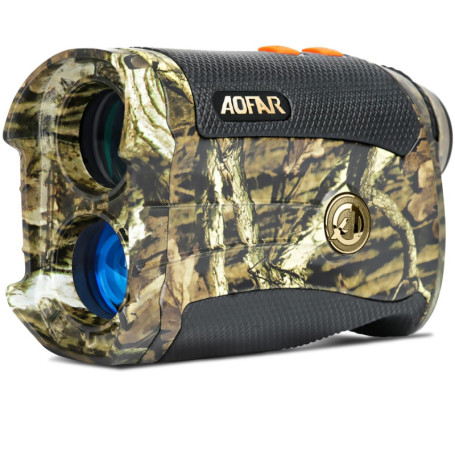AOFAR HX-1200T Télémètre de Chasse 1200 mètres, Camo Imperméable à l'eau, 6X 25mm, modèle de Gamme et d'arc, Emballage de Cadeau