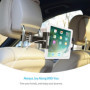 UIHOL Support Tablette Voiture, Porte Tablette pour Voiture Appui-tête Universel Auto Rotation 360° Taille Réglable 6-12 Pouces 