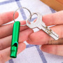 DOULEIN Sifflets de Survie d'urgence avec Porte-clés ，21 Pièces Aluminium Sifflet de Survie de Sécurité Sifflet Enfant pour Le S