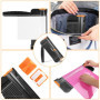 Magrimaxio A4 Massicot Noir 12 Pouces, Coupe Papier Scrapbooking, Decoupe Remplaçable Lame Couper, Guillotine avec Sécurité Syst