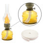 Relota 1 Rouleaux Meche Lampe a Petrole 5m, Mèche Lampe à Pétrole Largeur 2cm Mèche Pétrole Plate en Coton Blanc, Mèche Lampe à 