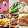 Relota Attendrisseur de Viande en 304 Acier Inoxydable, Marteau a Viande de Cuisine Double Face pour Ménagère Marteau à Steak Ar
