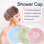 YPYMOD Bonnet De Douche Bonnet de Bain élastiques Chapeau Réutilisables avec Des Bandes Élastiques Pour Femmes Filles Douche SPA