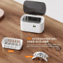 KECOOLKE Nettoyeur à ultrasons pour Bijoux, 600 ML Nettoyant sonique avec minuterie numérique pour Lunettes, bagues, pièces de M