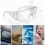 HJYDGJ Lot de 8 lunettes de protection transparentes pour les yeux, porteurs de lunettes, lunettes de protection pour laboratoir