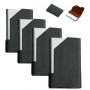 HJYDGJ Lot de 4 porte-cartes de visite fins en acier inoxydable - Porte-cartes de visite - Pour homme et femme - Support pour ca