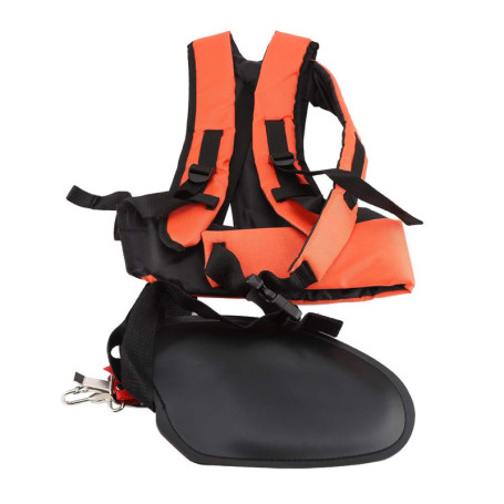 Harnais pour Débroussailleuse Harnais à Double Sangle Bretelles Réglables Confort pour Tondeuse Ceinture en Nylon en Forme de Y 