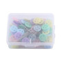 Yosoo Lot de 100 Pcs Épingles Droites Têtes Colorées pour Couture Artisanat DIY (Bouton)