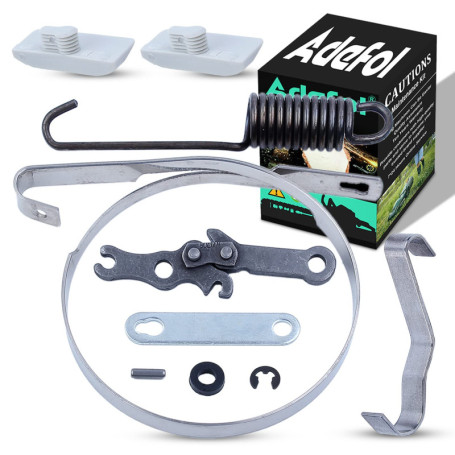 Adefol Bande de frein réparation Kit Pour Stihl MS250 MS230 MS210 025 023 021 Tronçonneuse Ressort plat Bande de pare-chocs de g