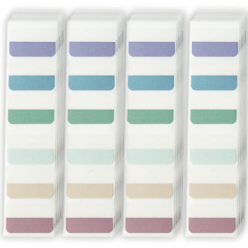 Notes Autocollantes,Marque Page Adhesives,Onglets D'Index Marque Pages Repositionnables,Sticky Notes avec Carte Règle pour Docum