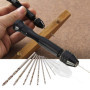 DXIA 31Pcs Mini Perceuse à Main, Twist Drill Bits, Perceuse à Main de Precision Mandrin et 30 Forets Hélicoïdaux 0.3-3.0mm, pour
