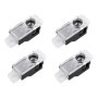 Merautop SJ Lot de 4 projecteurs LED pour portière de voiture - Projecteur de logo - Accessoires A1/A3/A4/A5/A6/A7/A8/Q2/Q3/Q5/Q
