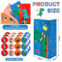 Tatxmalv 24 Pièces Dinosaure Coloré Sacs Cadeaux, 24x13x8 cm Sac Cadeau Petit Format, Sachet Bonbons Anniversaire Colorés avec 3