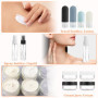 Flacon voyage - Kit voyage produit toilette - Flacons de voyage en silicone - Set de 17 - rechargeables et étanches - parfaits p