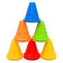 Ncheli 25 pcs Cônes De Slalom,Plot Sport Cone de signalisation,Cônes de Circulation Slalom Cônes pour Football, Sport d’Agilité 